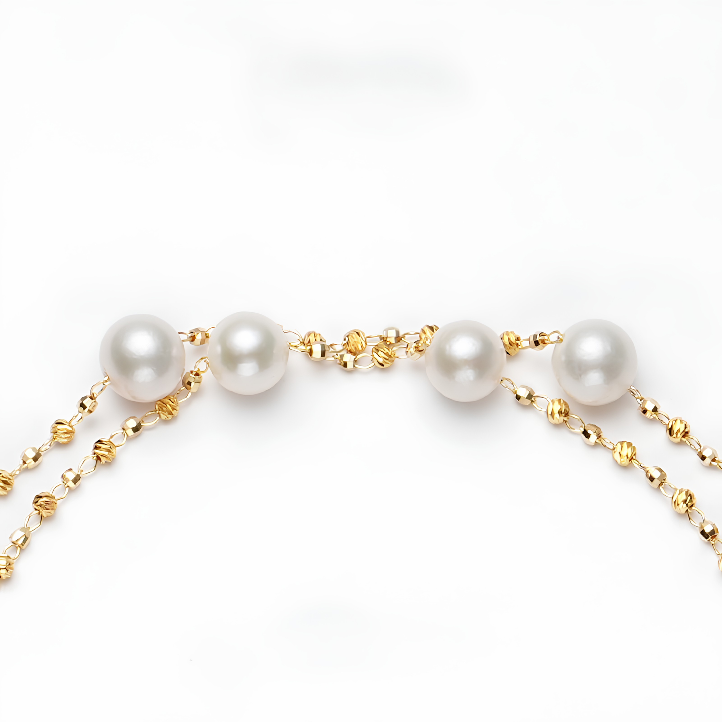 The Valentine Necklace - 72cm Matinee 10-12mm Bold Statement Pearl Station Chain