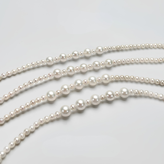 The Juliette Necklace - 120cm Asymmetric Graduated Freshwater Pearl Opera Rope
