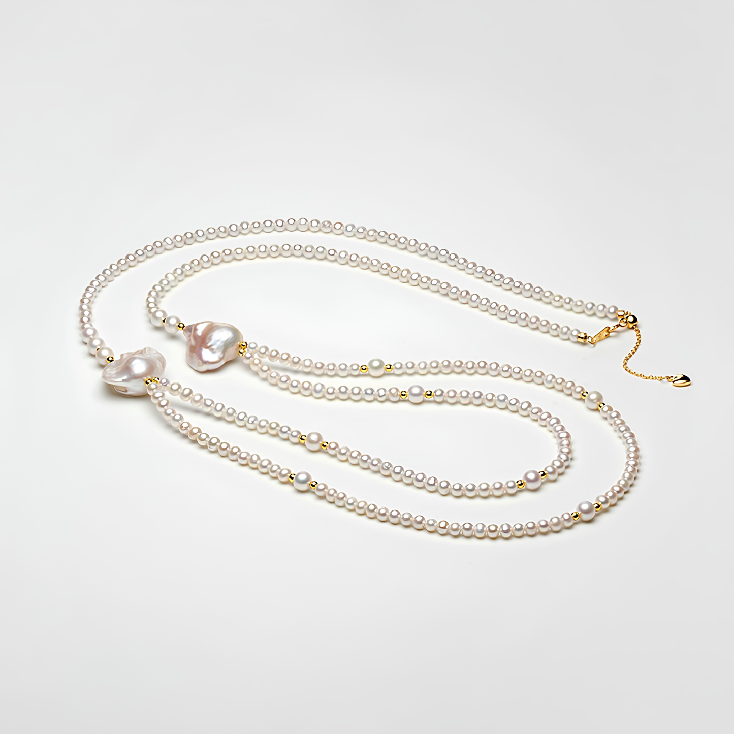 The Margaux Necklace - Layered Baroque & Graduated Freshwater Pearl Statement Strand