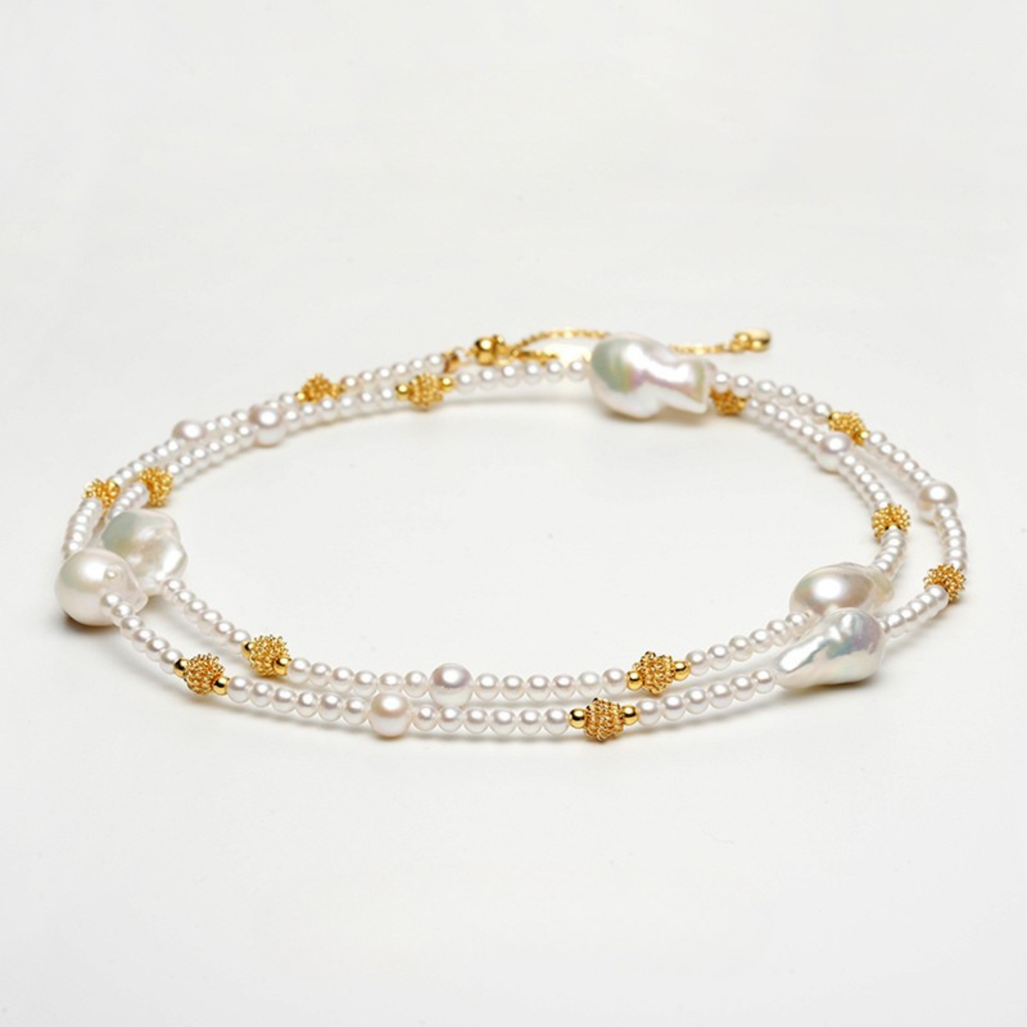 Amélie - French Vintage Baroque Pearl 65cm Chain