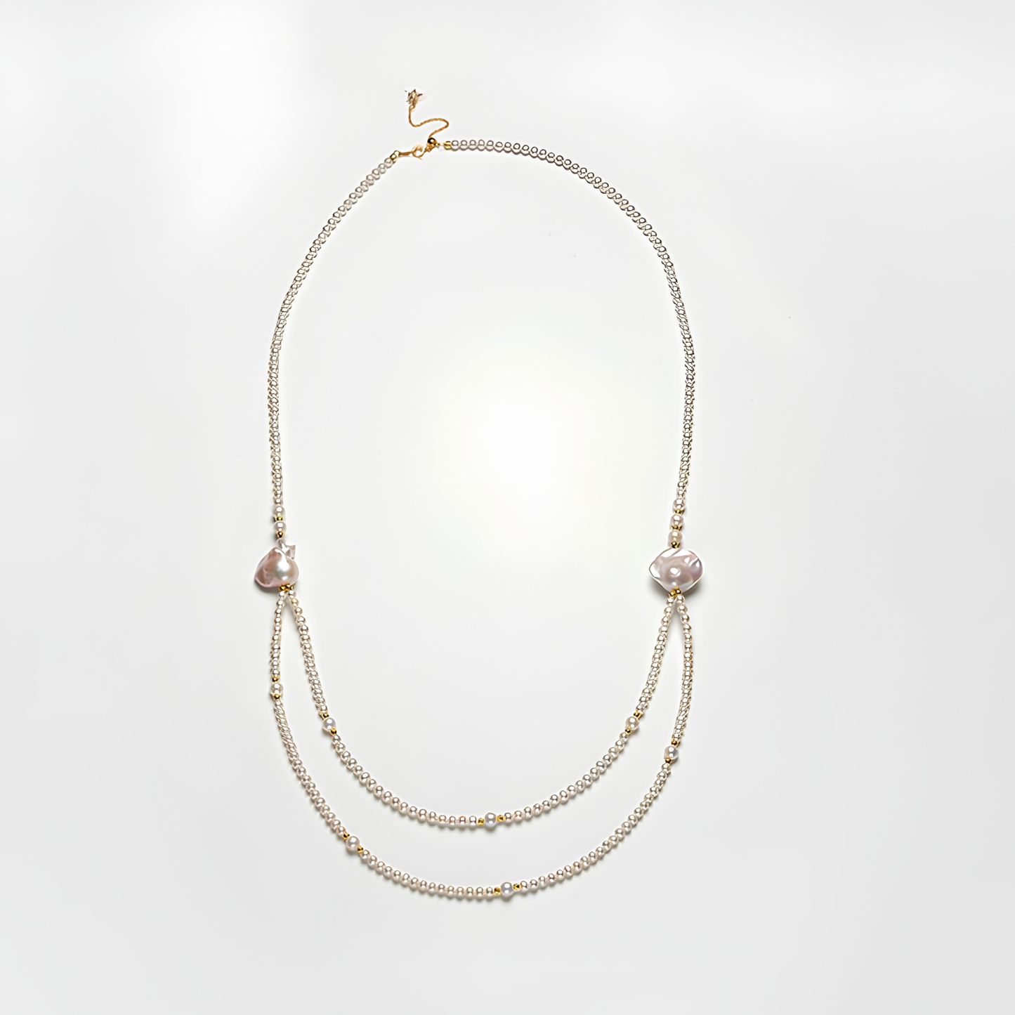 The Margaux Necklace - Layered Baroque & Graduated Freshwater Pearl Statement Strand