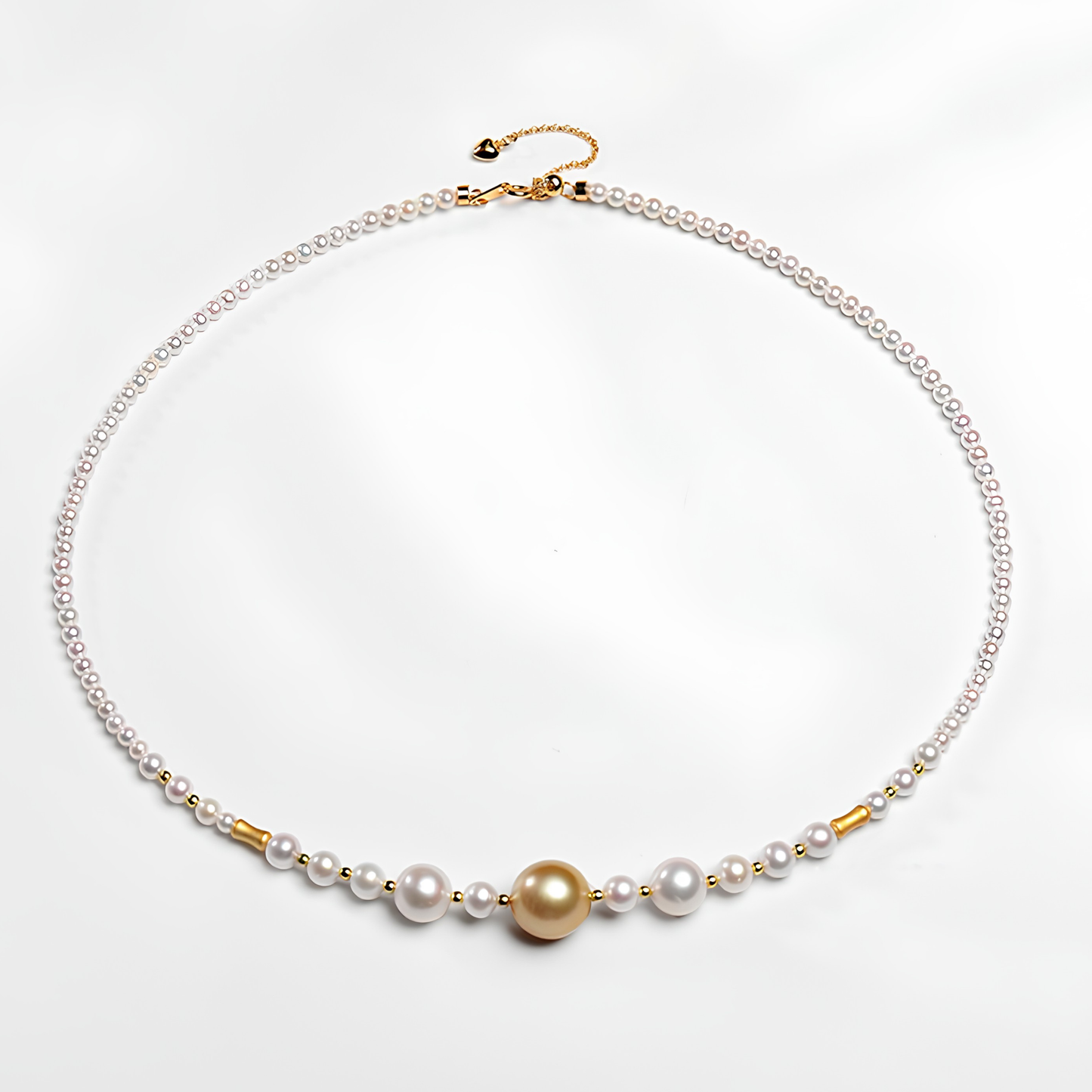 The Victoria Necklace -Imperial 11-12mm South Sea Golden Pearl & Graduated Symphony Strand